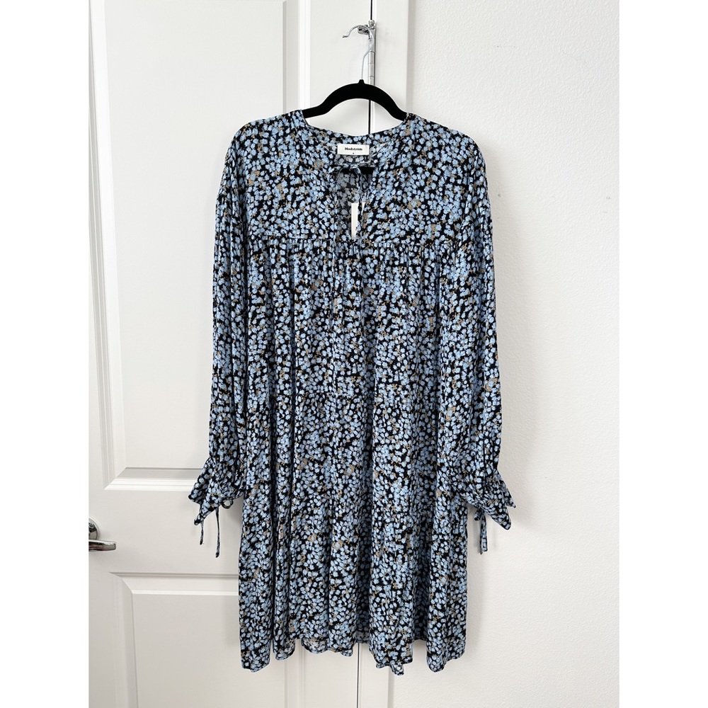 Modstrom Blue Patterned Midi Dress - Picture 5 of 10